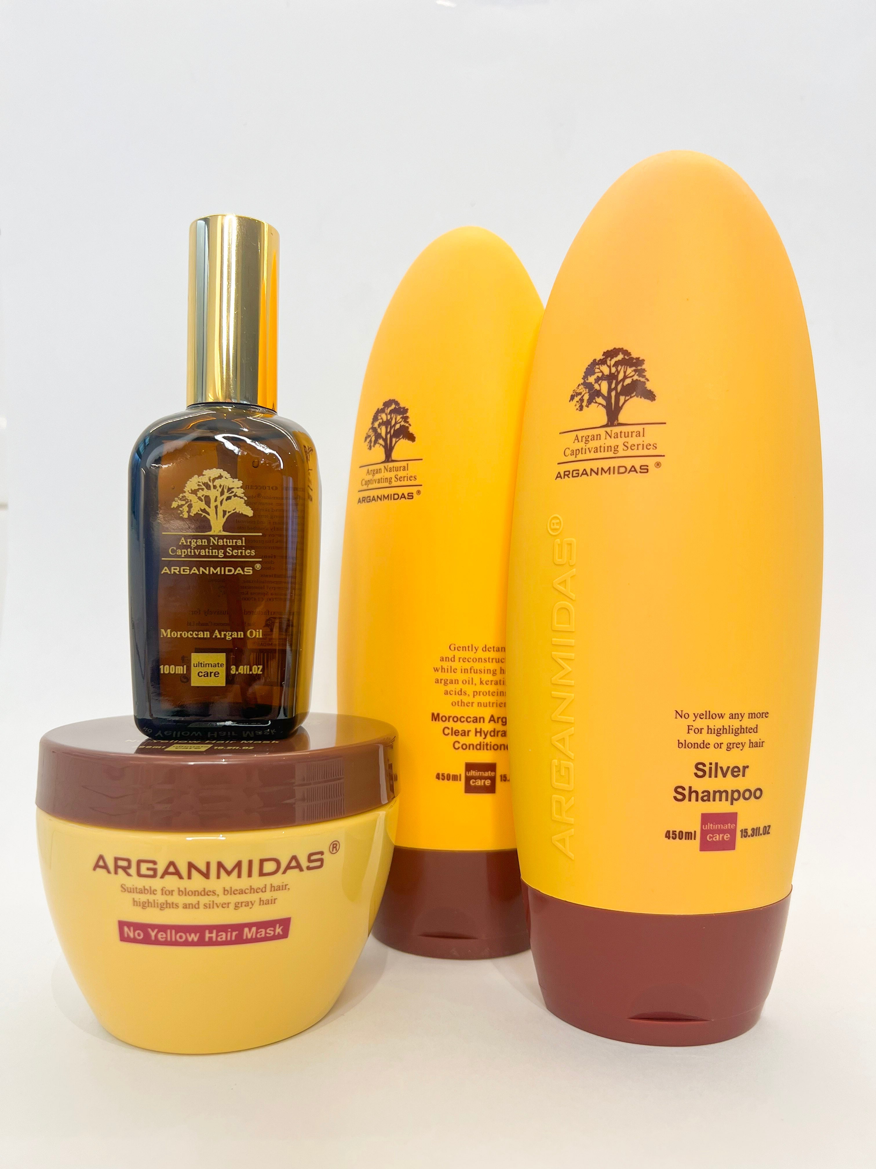 Arganmidas Luxury Moroccan Argan oil Hydration and Colour protect Hair Care Gift Set My Store